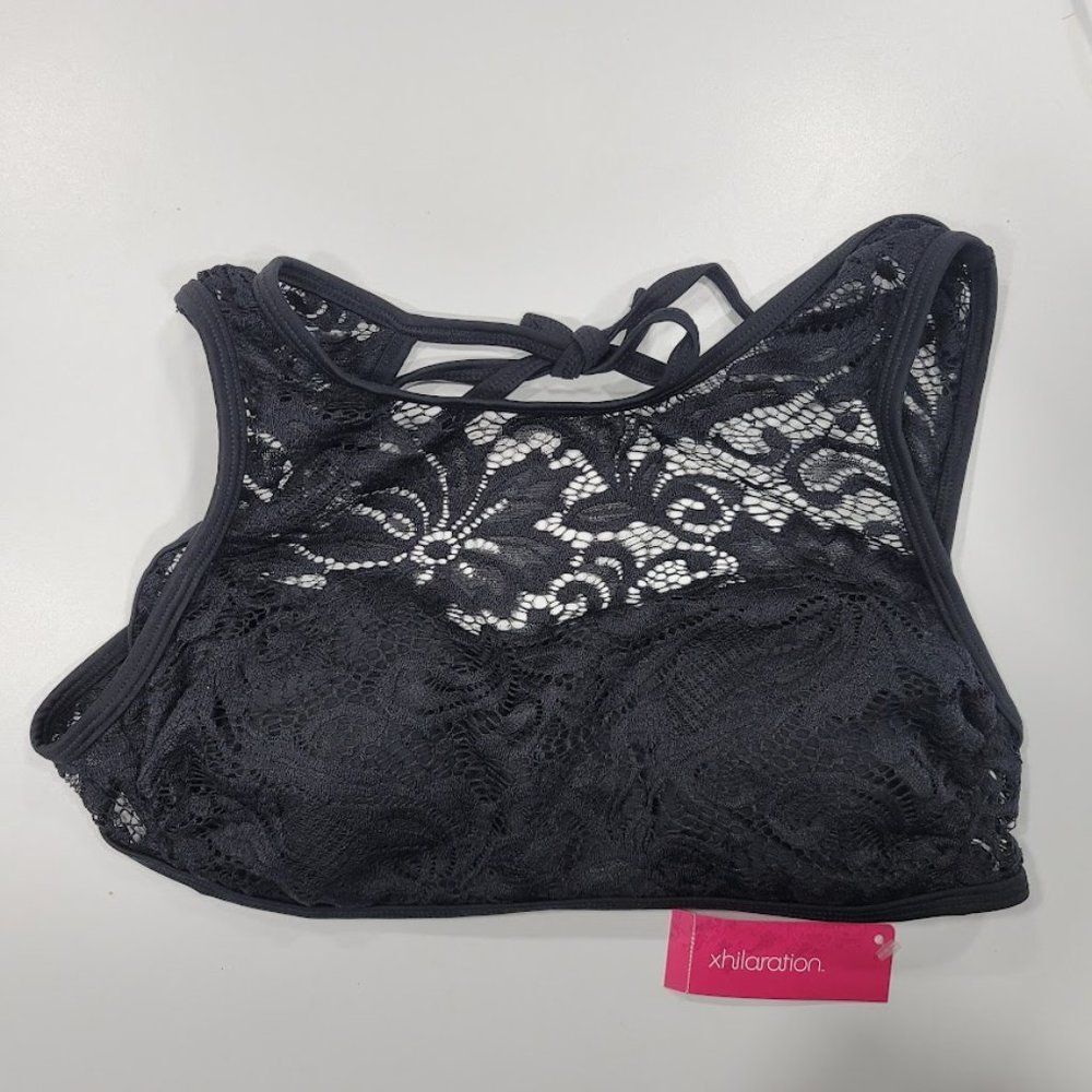 Xhilaration™ Lace High Neck Bikini Top Medium - Picture 6 of 7
